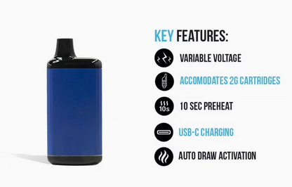 510 Thread Vape Battery - Hidden Cartridge Design
